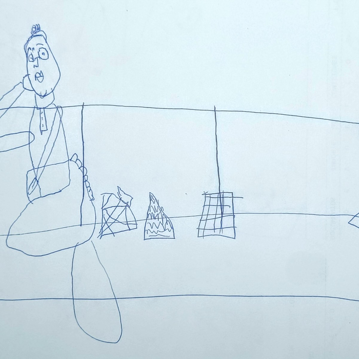 «Mamá en el sofá» Bolígrafo sobre&nbsp;papel