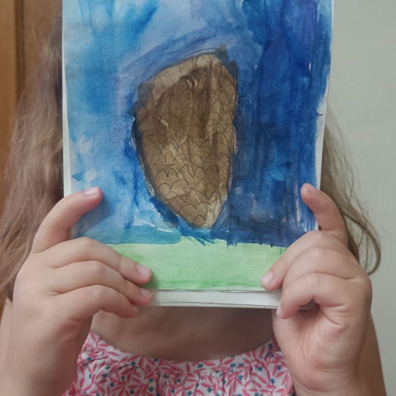 «The Piña in the night» Acuarela sobre papel&nbsp;#byClara